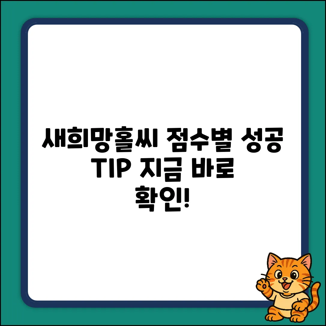 새희망홀씨, 나이스 점수별 성공 Tip!