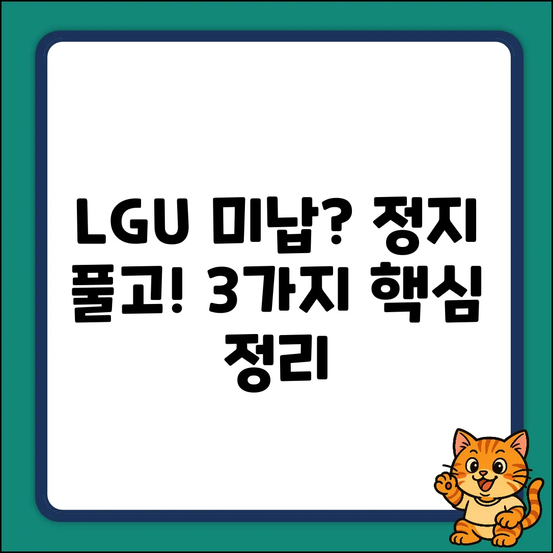 LGU+ 미납정지, 3가지 궁금증 & 기간 완벽 정리