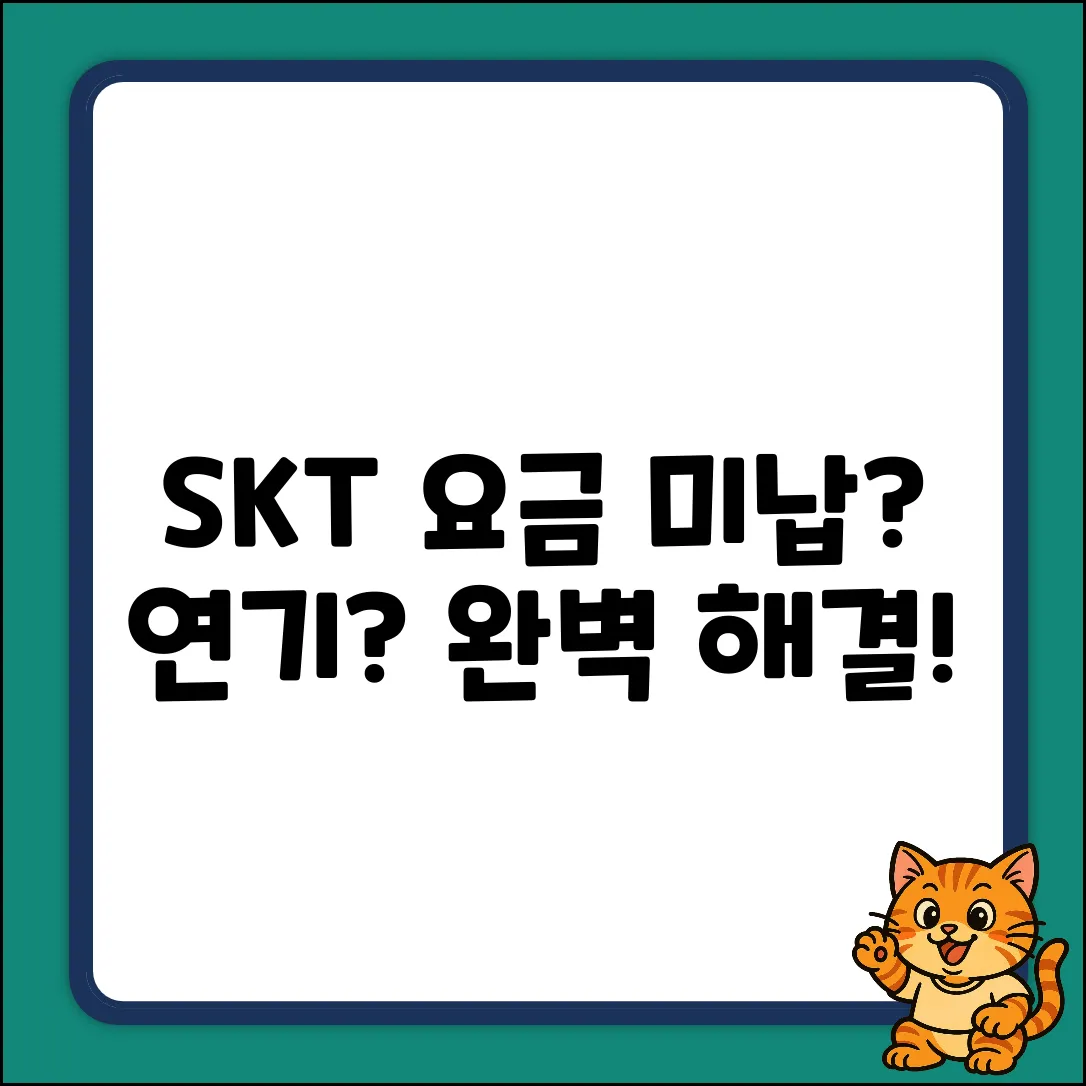 SKT 요금 납부 연기&미납 질문, 속 시원한 완벽 가이드