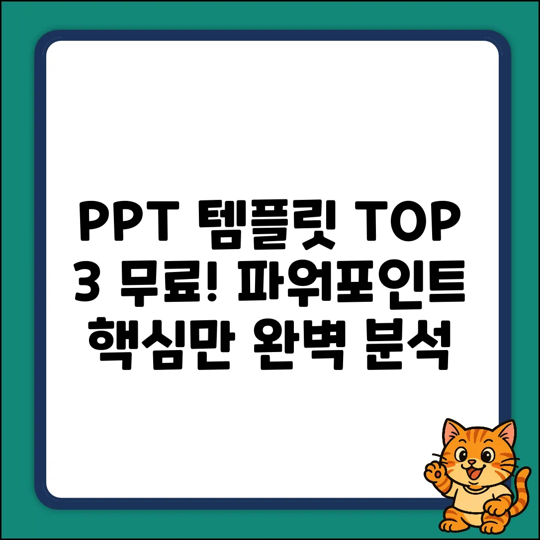PPT 무료 템플릿 Top 3! 파워포인트 완벽 분석