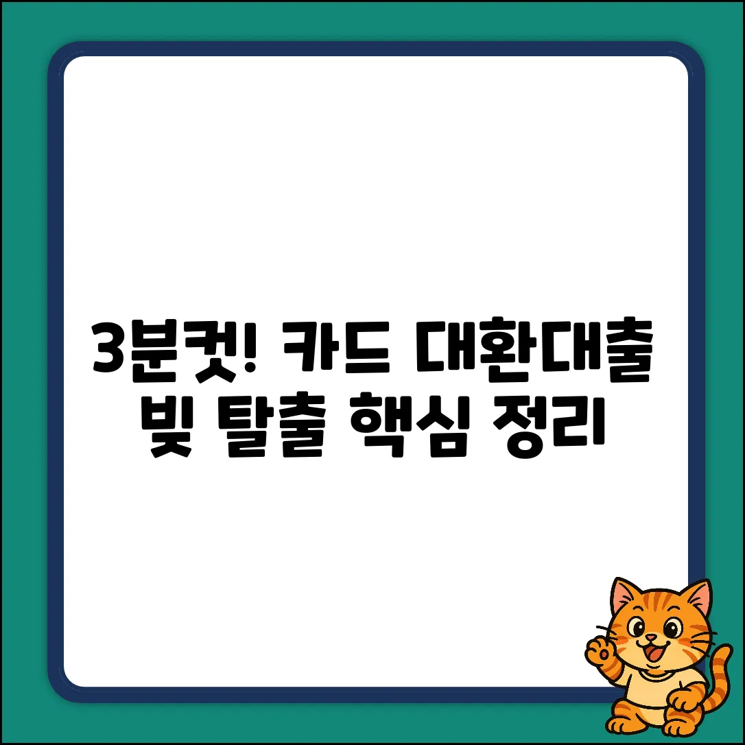 카드대환대출이란? 3분만에 핵심정리