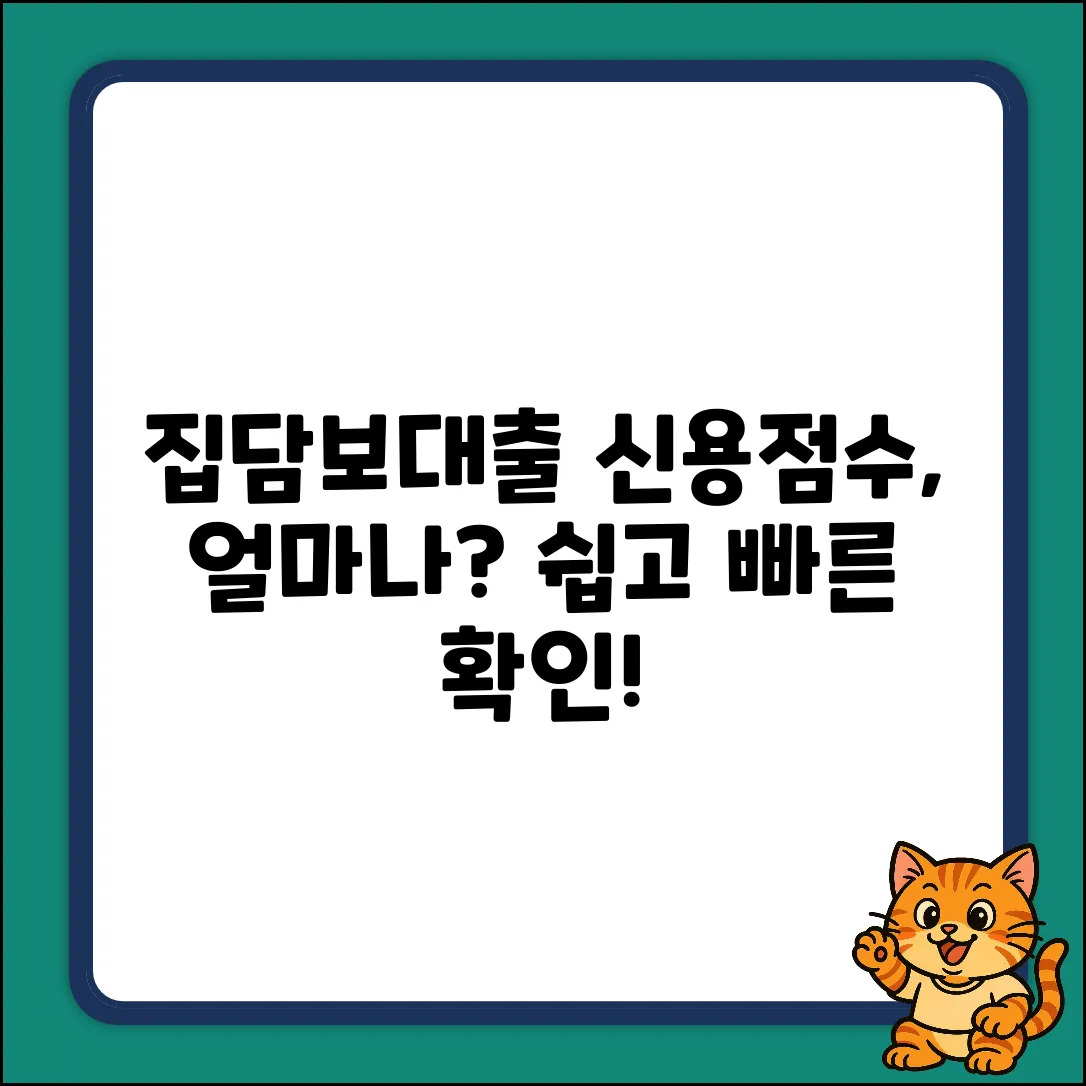주택담보대출, 신용점수 얼마나 떨어질까? [쉽게