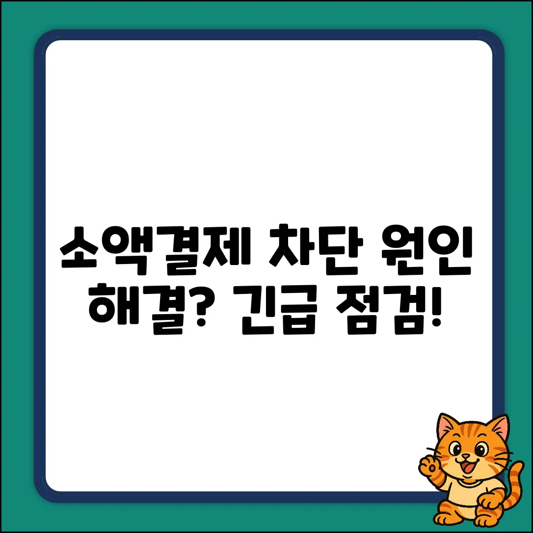 소액결제 차단? 의외의 원인과 해결책!