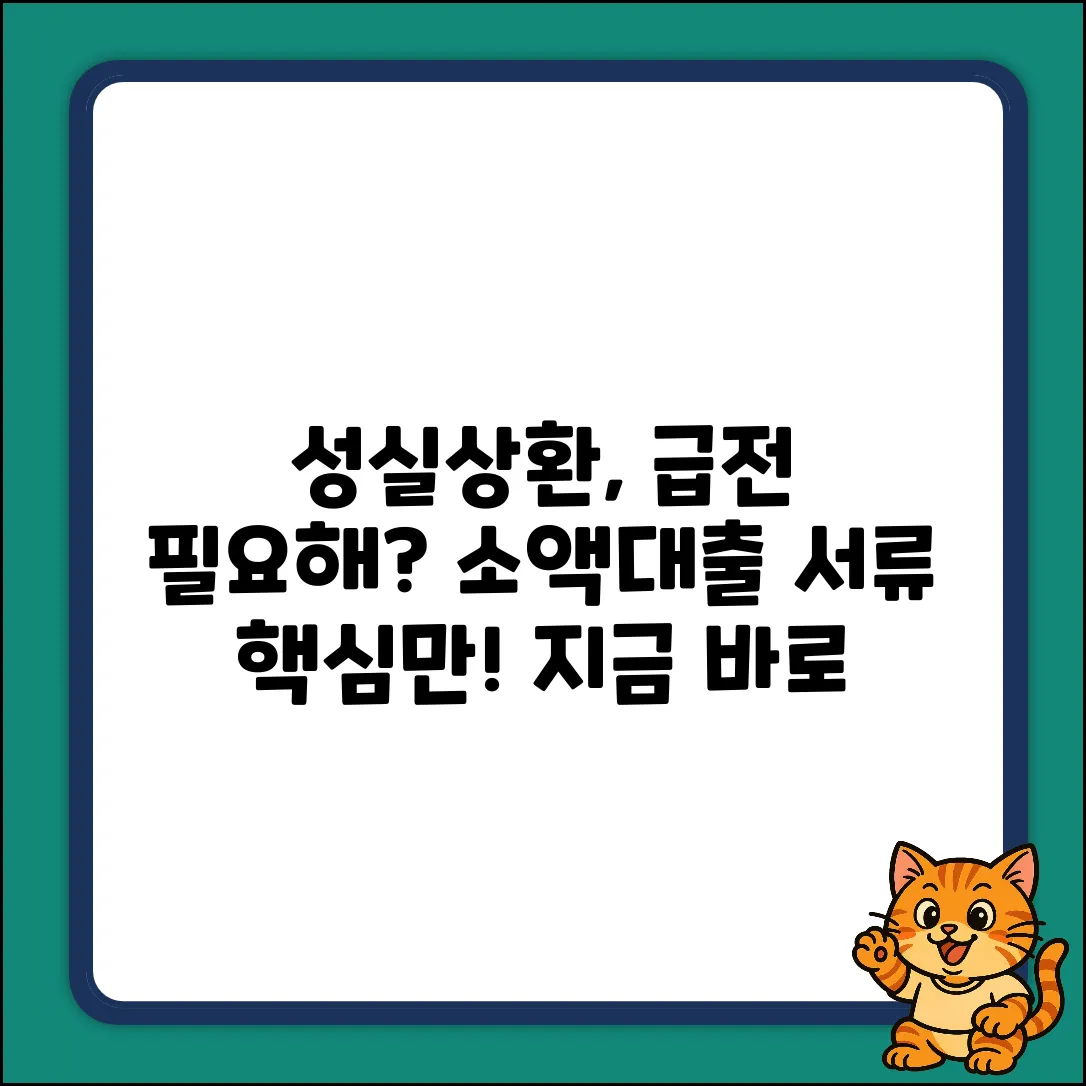 성실상환자 소액대출, 서류가 궁금해?