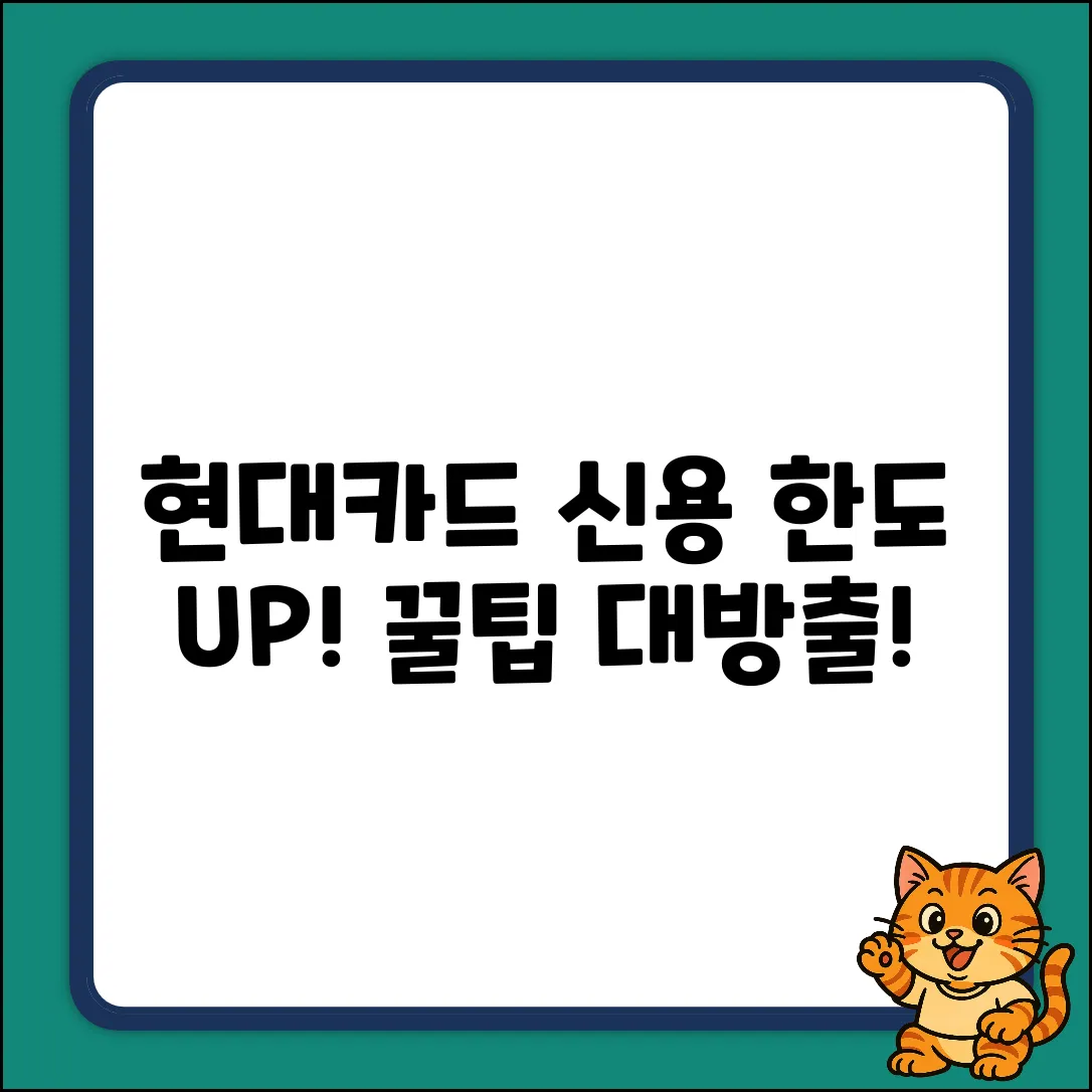 현대카드 신용한도, 올리는 비법이 있나?