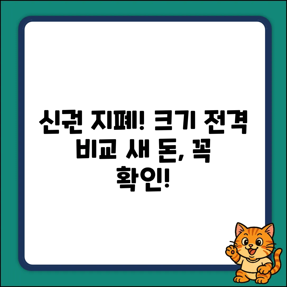 신형 현금 지폐, 바뀐 사이즈 3가지!