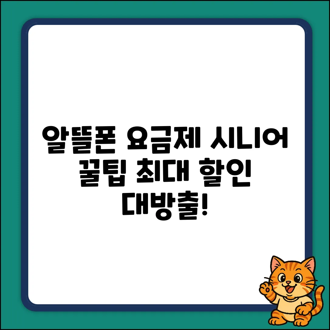 알뜰폰 시니어 요금, ✨꿀팁 할인✨ 대방출!