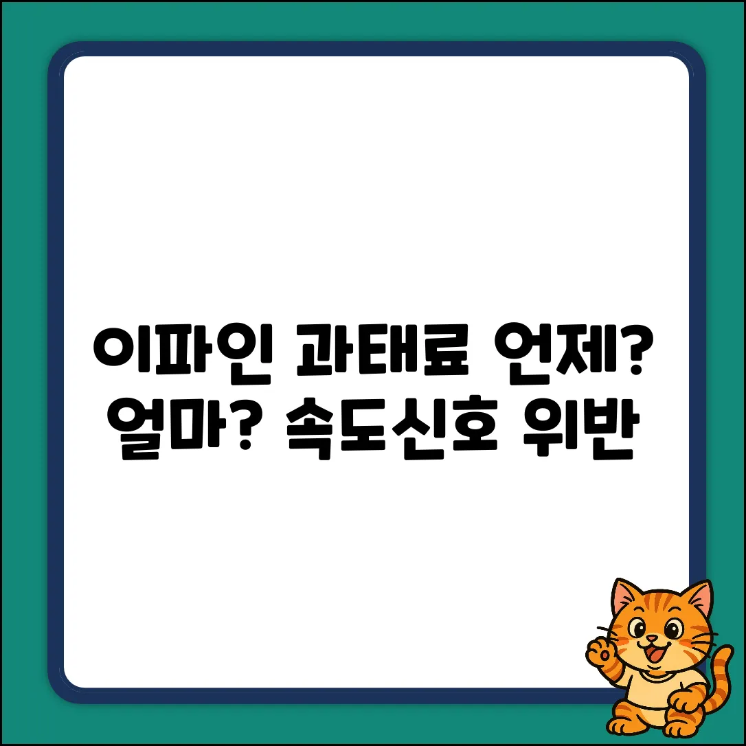 이파인 과태료, 언제? 속도/신호 위반 조회 완벽 정리