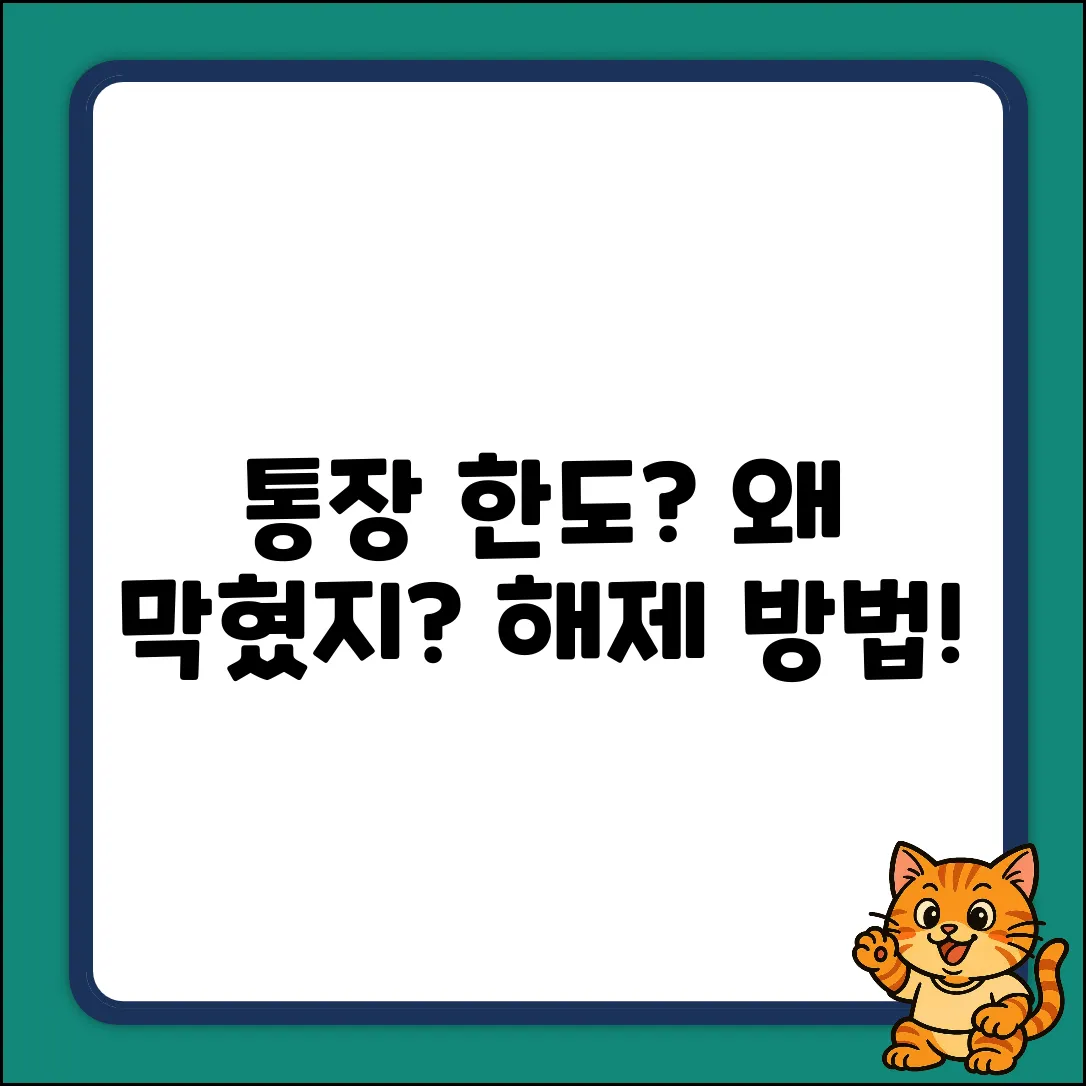 통장 한도 제한, 왜 필요할까요?