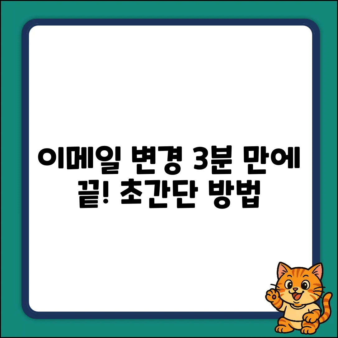 컴퓨터 이메일 변경: 3분 만에 끝내기