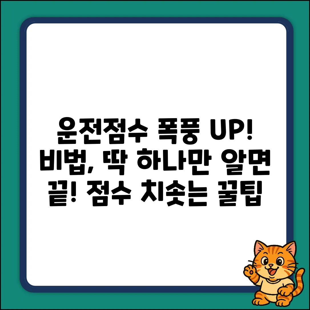 운전점수 급상승! 비법은 바로?