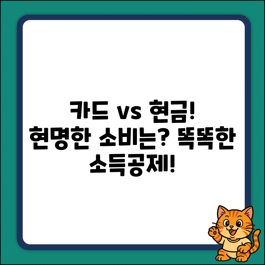 카드 vs 현금! 누구나 쉽게 보는 소득 공제율