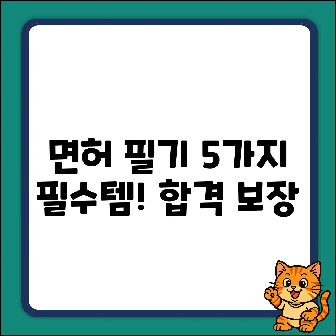 면허 필기시험 접수: 5가지 필수 준비물