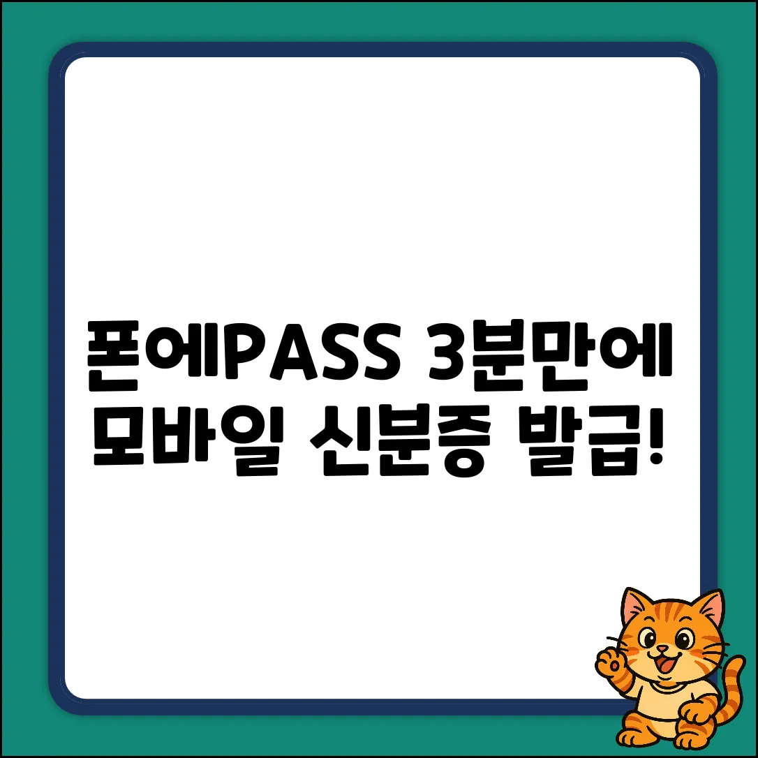 폰에 모바일 신분증? 3분만에 OK!