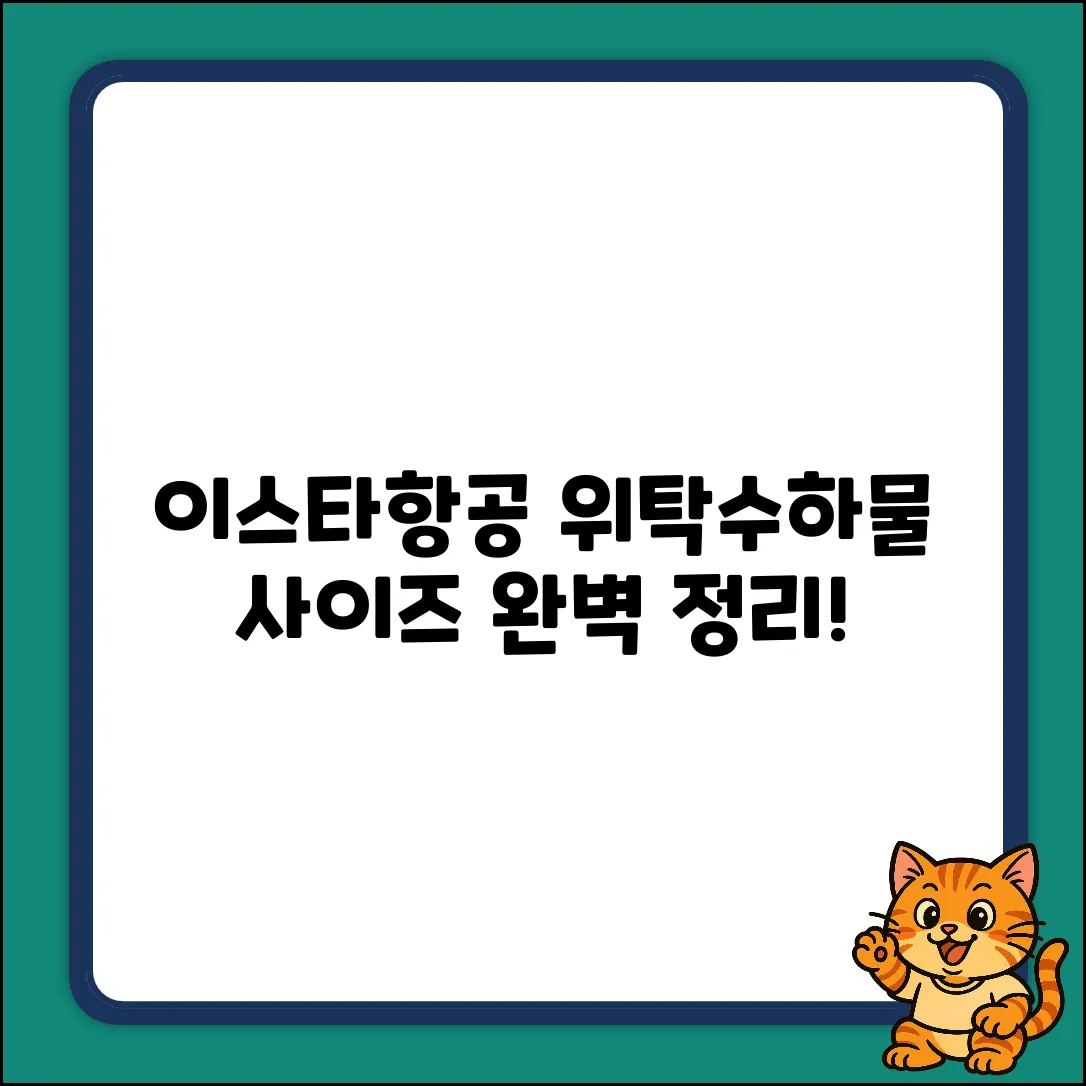 이스타항공 위탁수하물, 사이즈가 궁금해?
