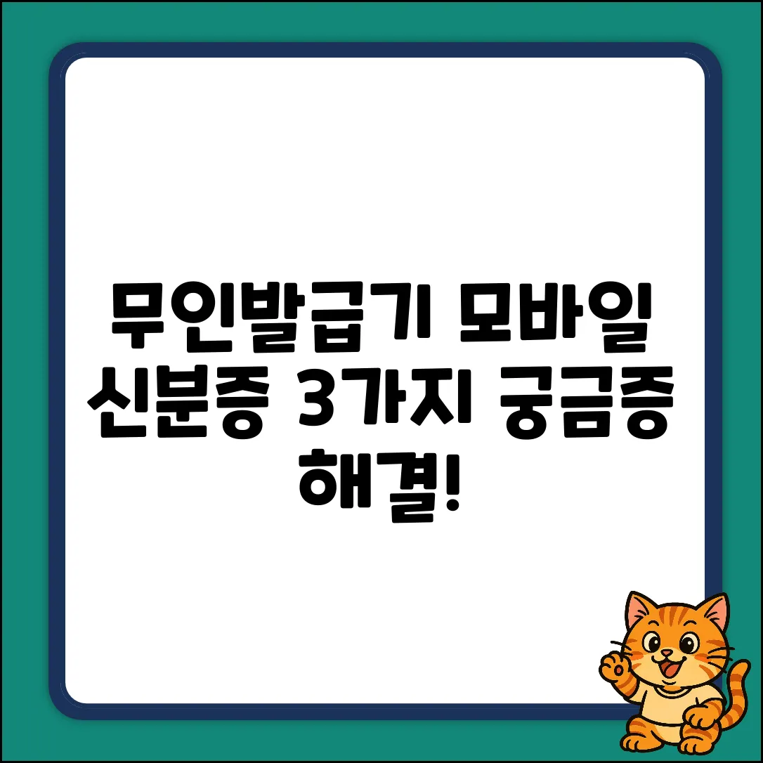 무인민원발급기, 모바일신분증 3가지 궁금증 해결!