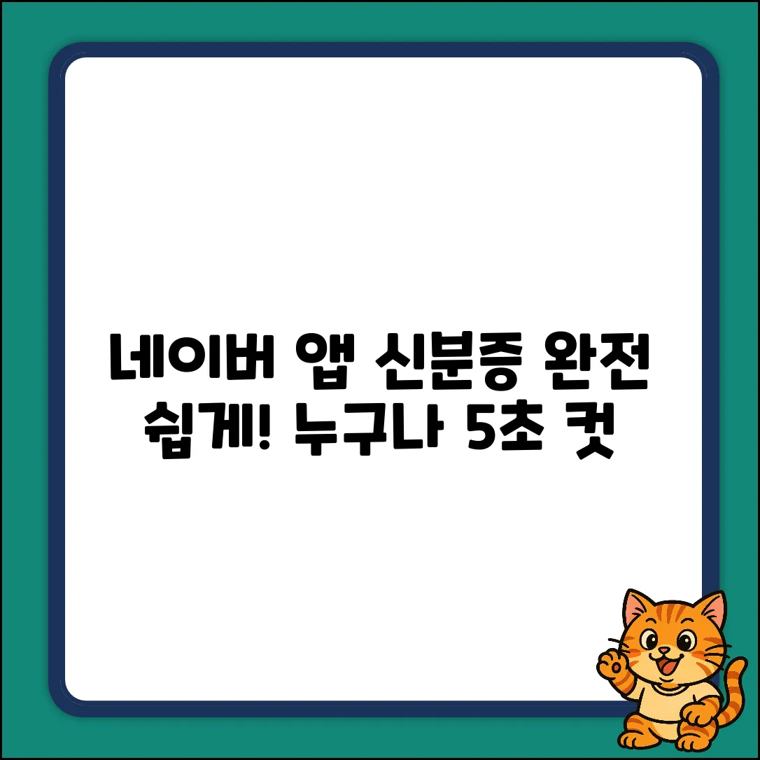네이버 앱 신분증명? 누구나 쉽게!