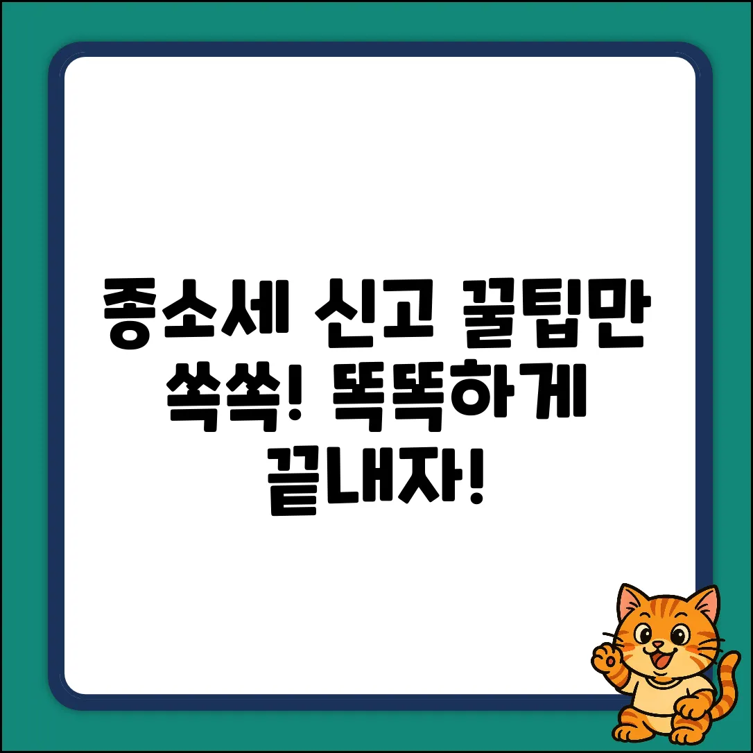 종소세 신고기간, 똑똑하게 끝내는 꿀팁!