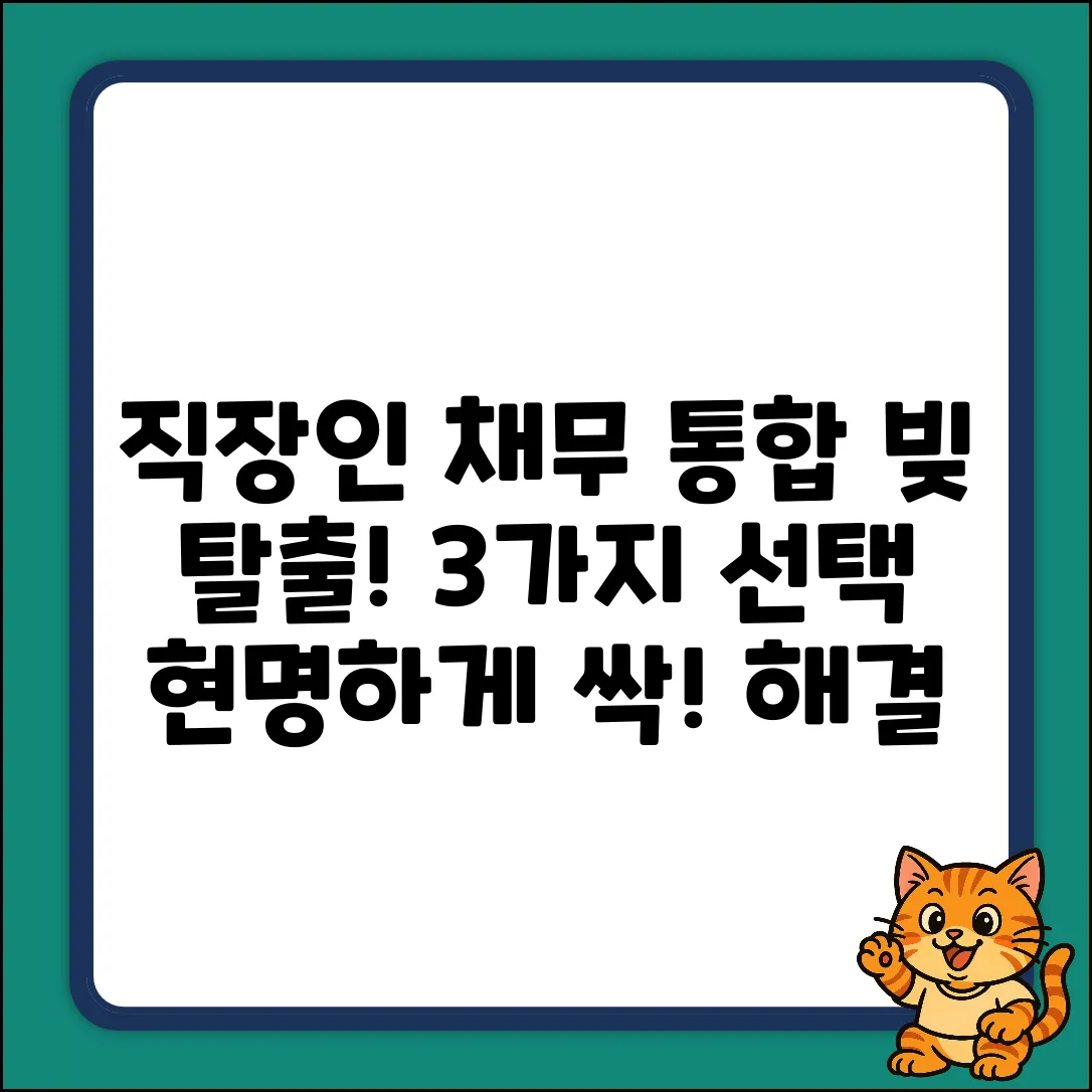 직장인 채무통합대출, 3가지 현명한 선택