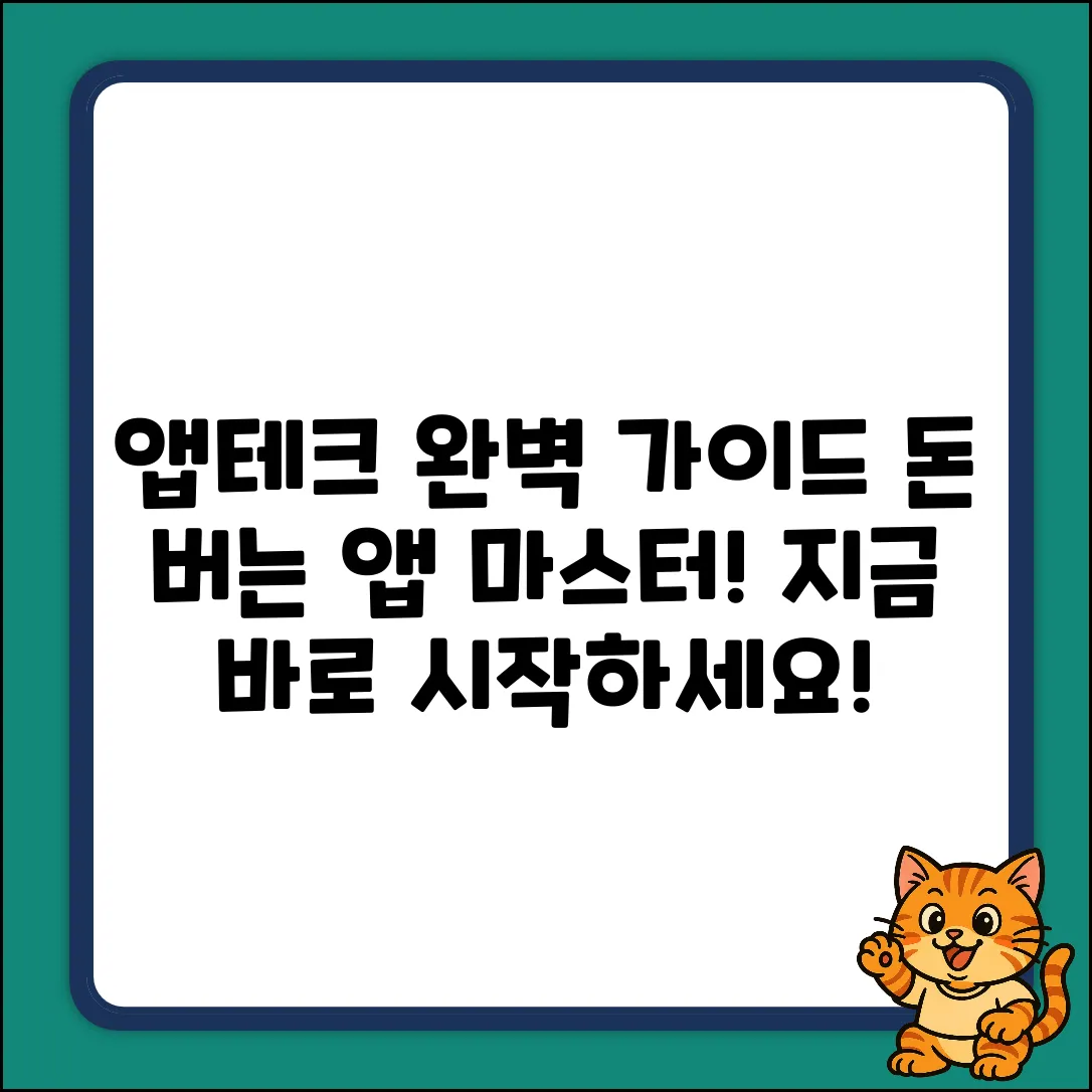 앱테크 추천 완벽 가이드: 돈 버는 앱 마스터