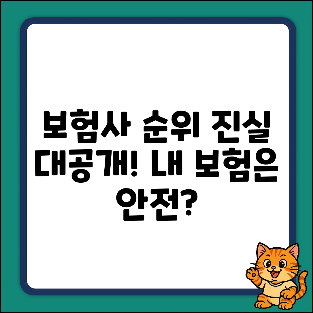 ✔️ 생명보험회사 순위, 숨겨진 진실 대공개!