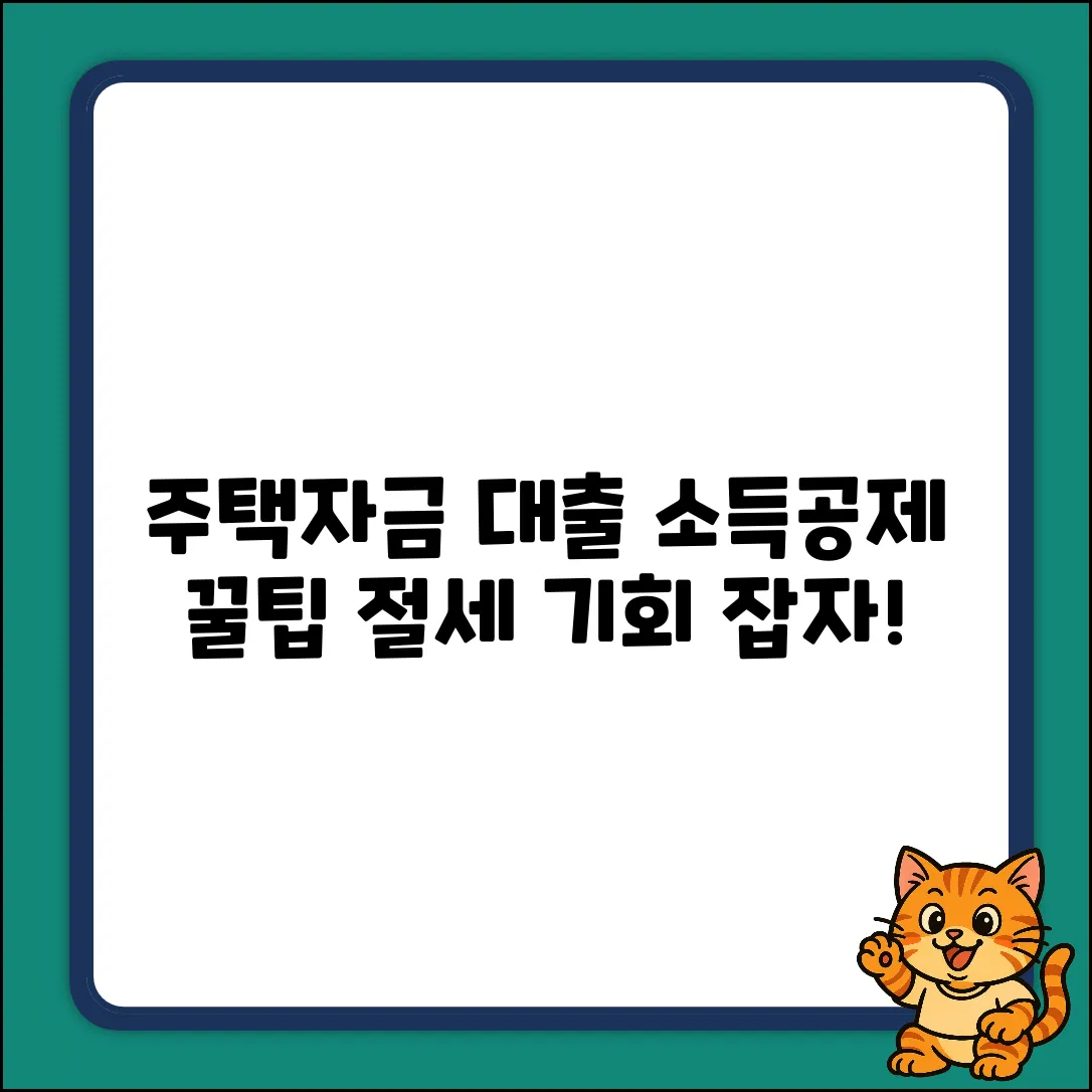 주택자금대출 소득공제 완벽 가이드