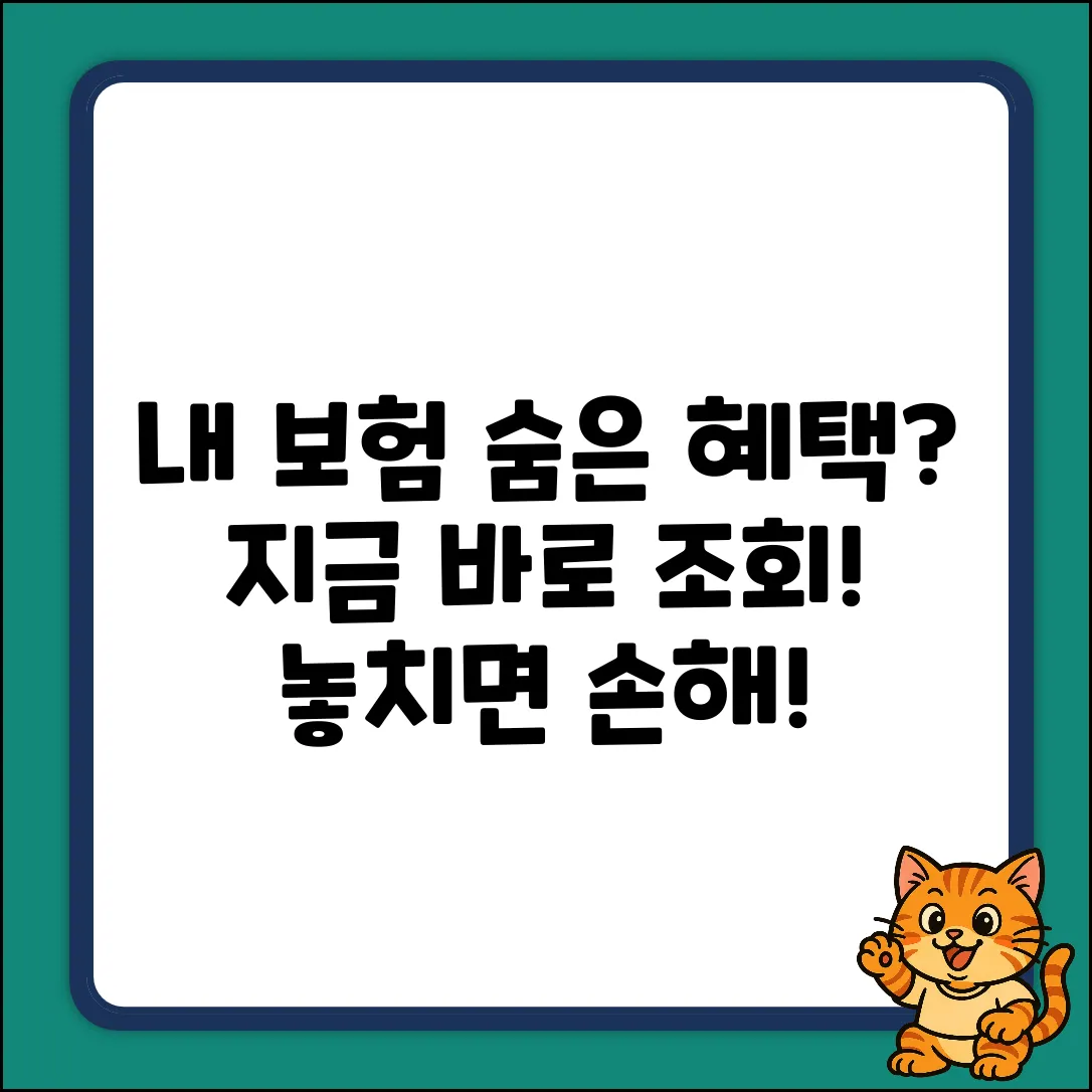 내 보험이력조회, 숨은 혜택이 있을까?