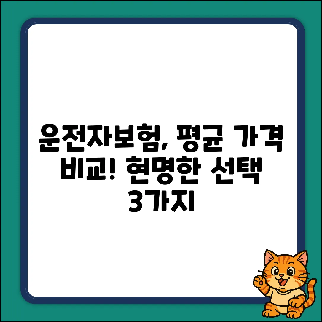 운전자보험 평균가격: 현명한 선택 3가지