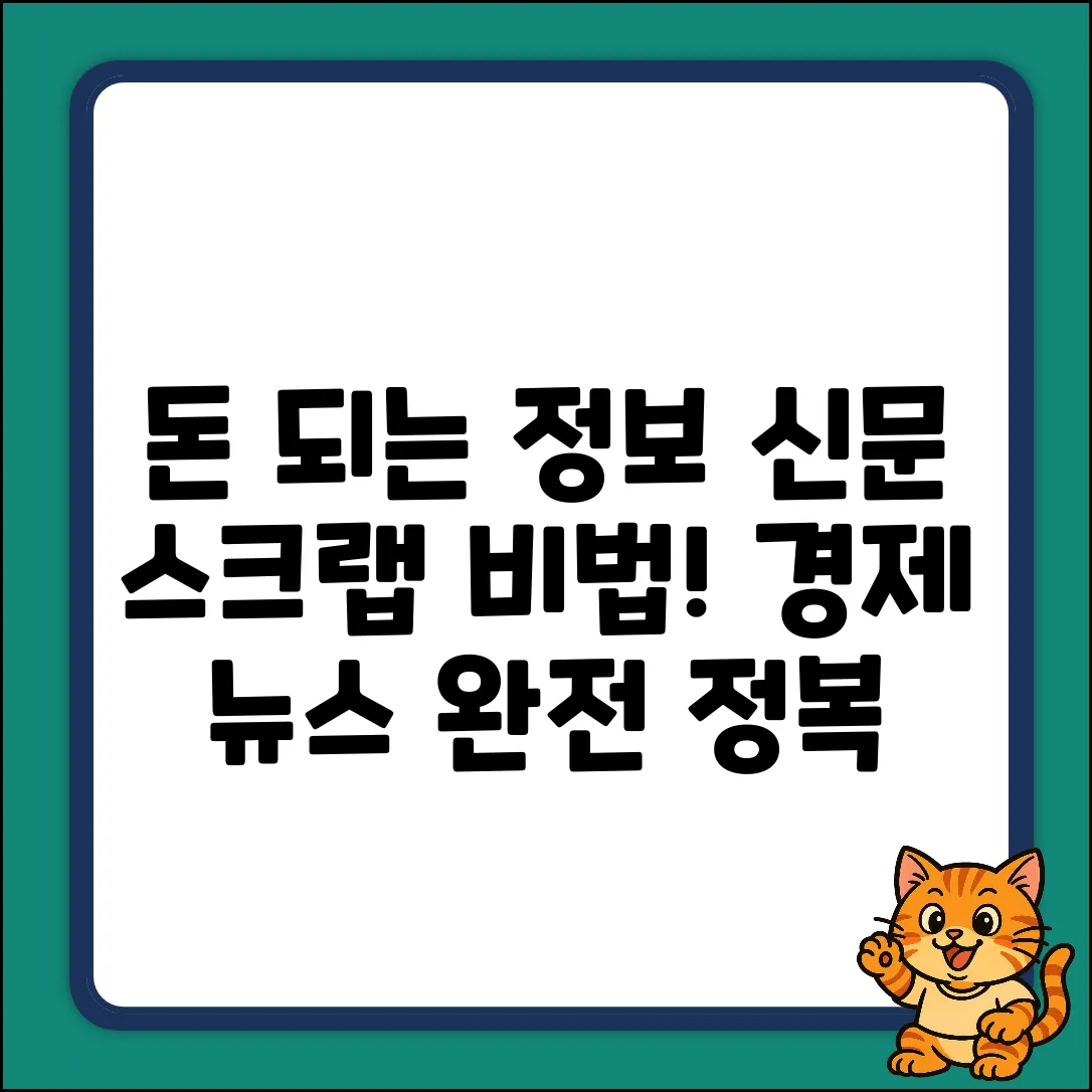 경제신문 스크랩, 돈 되는 정보 캐는 법!
